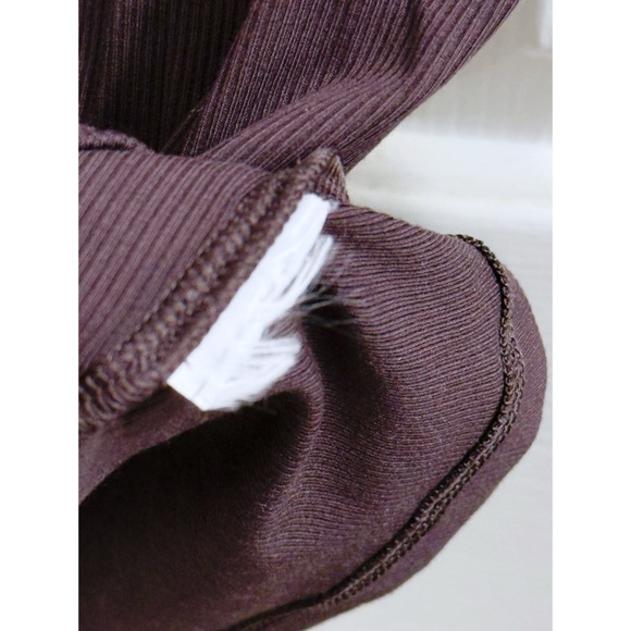 Athleta Signature Rib Henley 3/4 Sleeve Top in Truffle - Picture 4 of 5